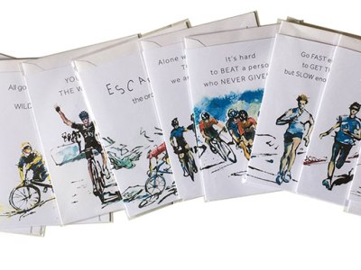 A6 CYCLING CARDS WITH A MESSAGE